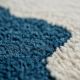 Handtufted Blue Wool Rug for Stylish Home Spaces